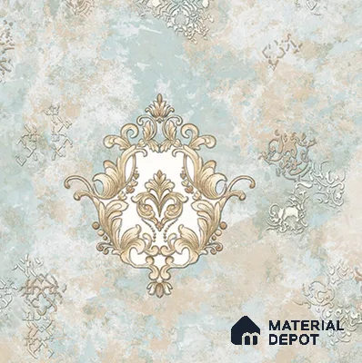 39-555-39 | 10 Meter x 21 Inches Damask Look Wallpaper - 57.41 Sq. Ft.
