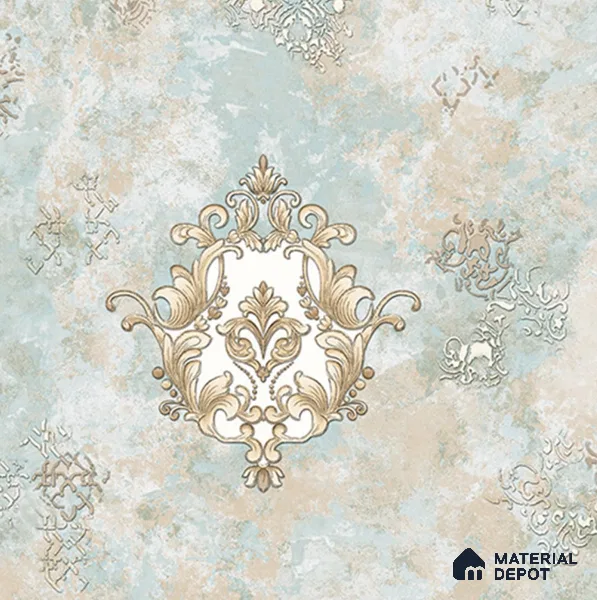 39-555-39 | 10 Meter x 21 Inches Damask Look Wallpaper - 57.41 Sq. Ft.
