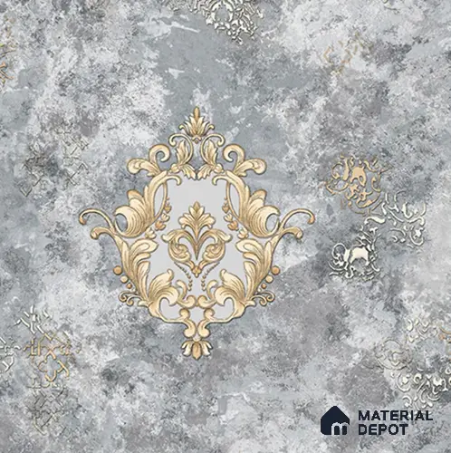 41-555-41 | 10 Meter x 21 Inches Damask Look Wallpaper - 57.41 Sq. Ft.