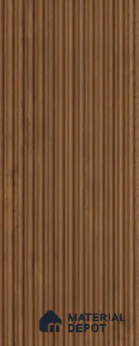 Brown Wooden Louver UR 3402 (UR 3402) 9.5 ft x 4.9 inch Charcoal Panel - 9 mm | Suitable for Feature Wall, TV Unit & Living Room | Width is Subjected to 5% Variation
