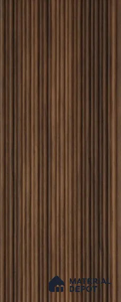 Brown Wooden Louver UR 3403 (UR 3403) 9.5 ft x 4.9 inch Charcoal Panel - 9 mm | Suitable for Feature Wall, TV Unit & Living Room | Width is Subjected to 5% Variation