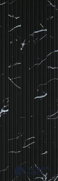 Black Marble Louver UR 3405  (UR 3405) 9.5 ft x 4.9 inch Charcoal Panel - 9 mm | Suitable for Feature Wall, TV Unit & Living Room | Width is Subjected to 5% Variation