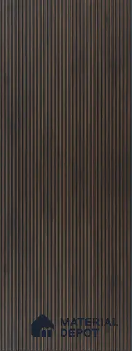 Brown Wooden Louver UR 7401 (UR 7401) 9.5 ft x 12 inch Charcoal Panel - 9 mm | Suitable for Feature Wall, TV Unit & Living Room | Width is Subjected to 5% Variation