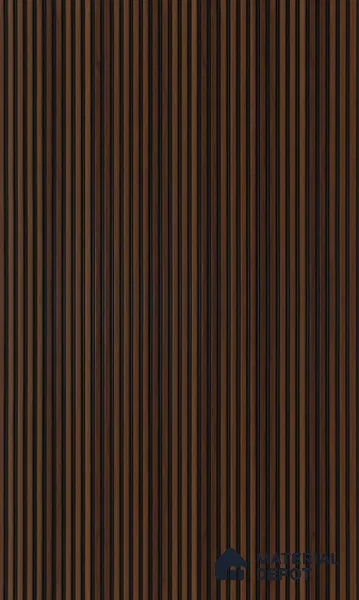 Brown Wooden Louver UR 7405 (UR 7405) 9.5 ft x 12 inch Charcoal Panel - 9 mm | Suitable for Feature Wall, TV Unit & Living Room | Width is Subjected to 5% Variation