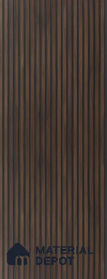 Brown Wooden Louver UR 8404  (UR 8404) 9.5 ft x 12 inch Charcoal Panel - 9 mm | Suitable for Feature Wall, TV Unit & Living Room | Width is Subjected to 5% Variation