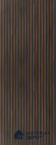 Brown Wooden Louver UR 8404  (UR 8404) 9.5 ft x 12 inch Charcoal Panel - 9 mm | Suitable for Feature Wall, TV Unit & Living Room | Width is Subjected to 5% Variation