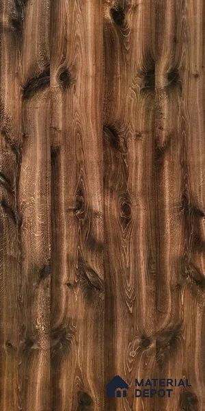 Smoked Vintage Oak 8 ft x 4 ft Smoked Veneer - 3.7 mm