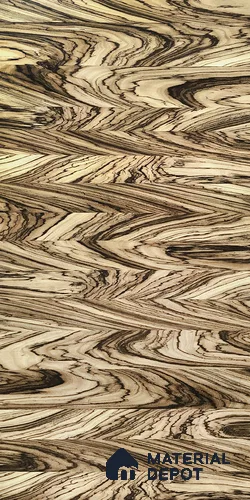 Smoked Zebrano 8 ft x 4 ft Smoked Veneer - 3.7 mm