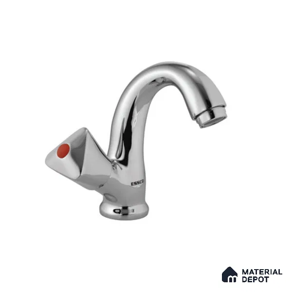 TQT-510A Tropical Quarter Turn Swan Neck Tap With Right Hand Operating Knob With Aerator