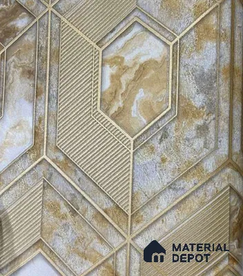 P14 AP-1014 | 10 Meter x 21 Inches Geometric Look Wallpaper - 57.37 Sq. Ft. | Minimum 15% wastage during installation