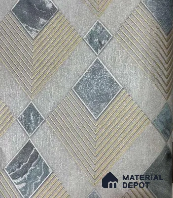 P18 AP-1018 | 10 Meter x 21 Inches Geometric Look Wallpaper - 57.37 Sq. Ft. | Minimum 15% wastage during installation