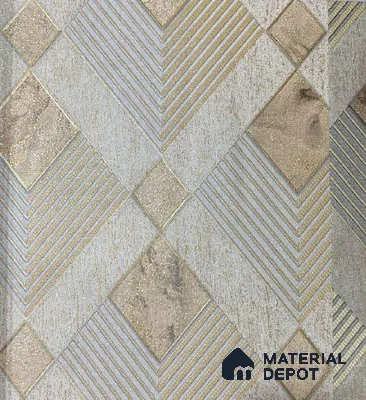 P19 AP-1019 | 10 Meter x 21 Inches Geometric Look Wallpaper - 57.37 Sq. Ft. | Minimum 15% wastage during installation