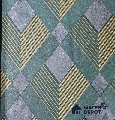 P21 AP-1021 | 10 Meter x 21 Inches Geometric Look Wallpaper - 57.37 Sq. Ft. | Minimum 15% wastage during installation