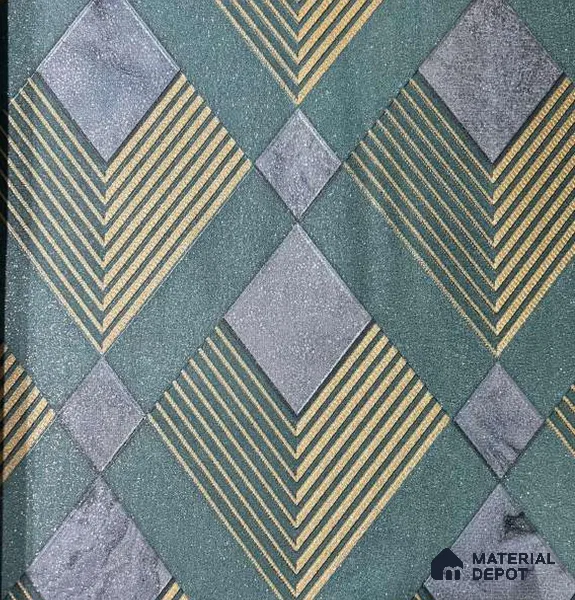 P21 AP-1021 | 10 Meter x 21 Inches Geometric Look Wallpaper - 57.37 Sq. Ft. | Minimum 15% wastage during installation