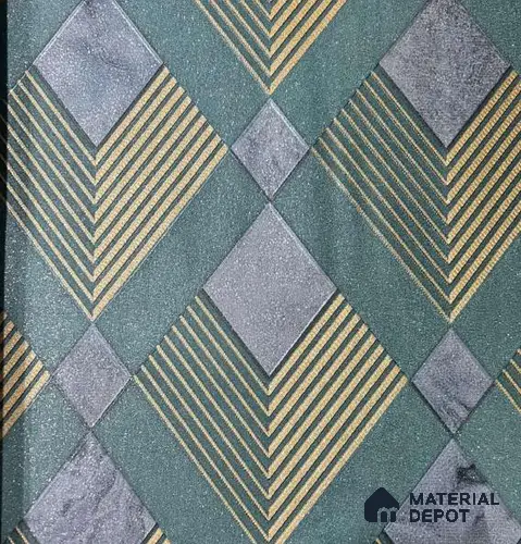 P21 AP-1021 | 10 Meter x 21 Inches Geometric Look Wallpaper - 57.37 Sq. Ft. | Minimum 15% wastage during installation