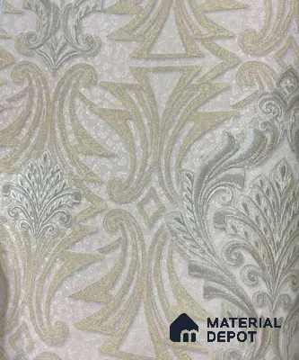 P28 AP-1028 | 10 Meter x 21 Inches Damask Look Wallpaper - 57.37 Sq. Ft. | Minimum 15% wastage during installation