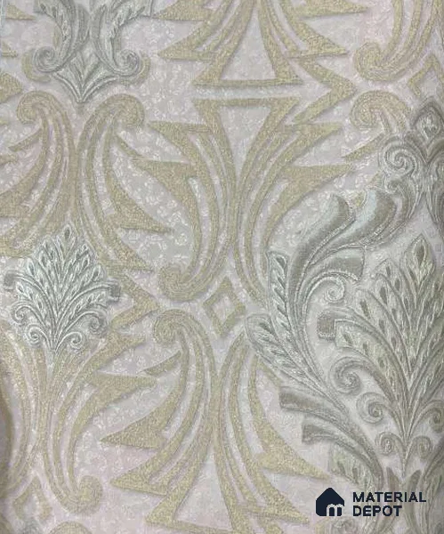 P28 AP-1028 | 10 Meter x 21 Inches Damask Look Wallpaper - 57.37 Sq. Ft. | Minimum 15% wastage during installation