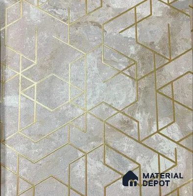 P4 AP-1004 | 10 Meter x 21 Inches Geometric Look Wallpaper - 57.37 Sq. Ft. | Minimum 15% wastage during installation