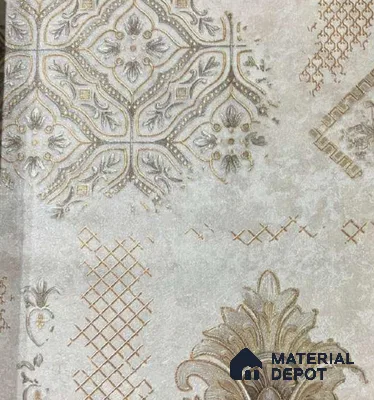 P41 AP-1041 | 10 Meter x 21 Inches Damask Look Wallpaper - 57.37 Sq. Ft. | Minimum 15% wastage during installation