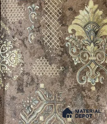 P42 AP-1042 | 10 Meter x 21 Inches Damask Look Wallpaper - 57.37 Sq. Ft. | Minimum 15% wastage during installation