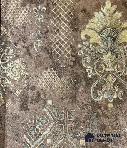 P42 AP-1042 | 10 Meter x 21 Inches Damask Look Wallpaper - 57.37 Sq. Ft. | Minimum 15% wastage during installation