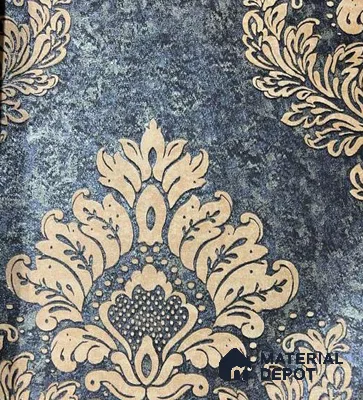P50 AP-1050 | 10 Meter x 21 Inches Damask Look Wallpaper - 57.37 Sq. Ft. | Minimum 15% wastage during installation