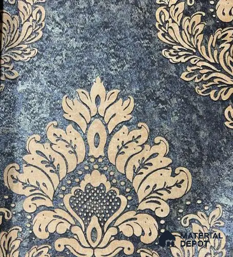 P50 AP-1050 | 10 Meter x 21 Inches Damask Look Wallpaper - 57.37 Sq. Ft. | Minimum 15% wastage during installation