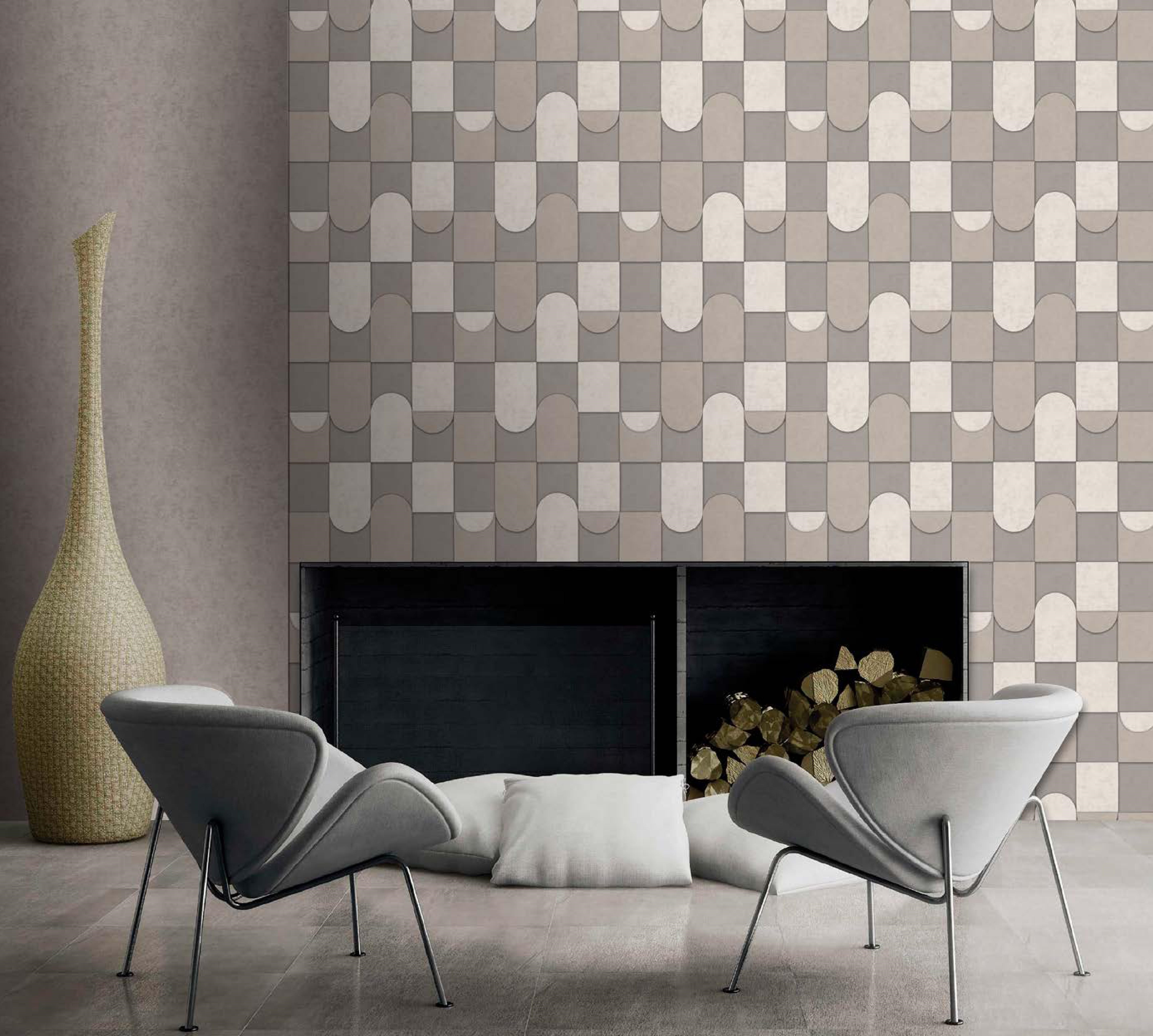 AF24550 | 10 Meter x 21 Inches Patterned Look Wallpaper - 57.37 Sq. Ft. | Minimum 15% wastage during installation