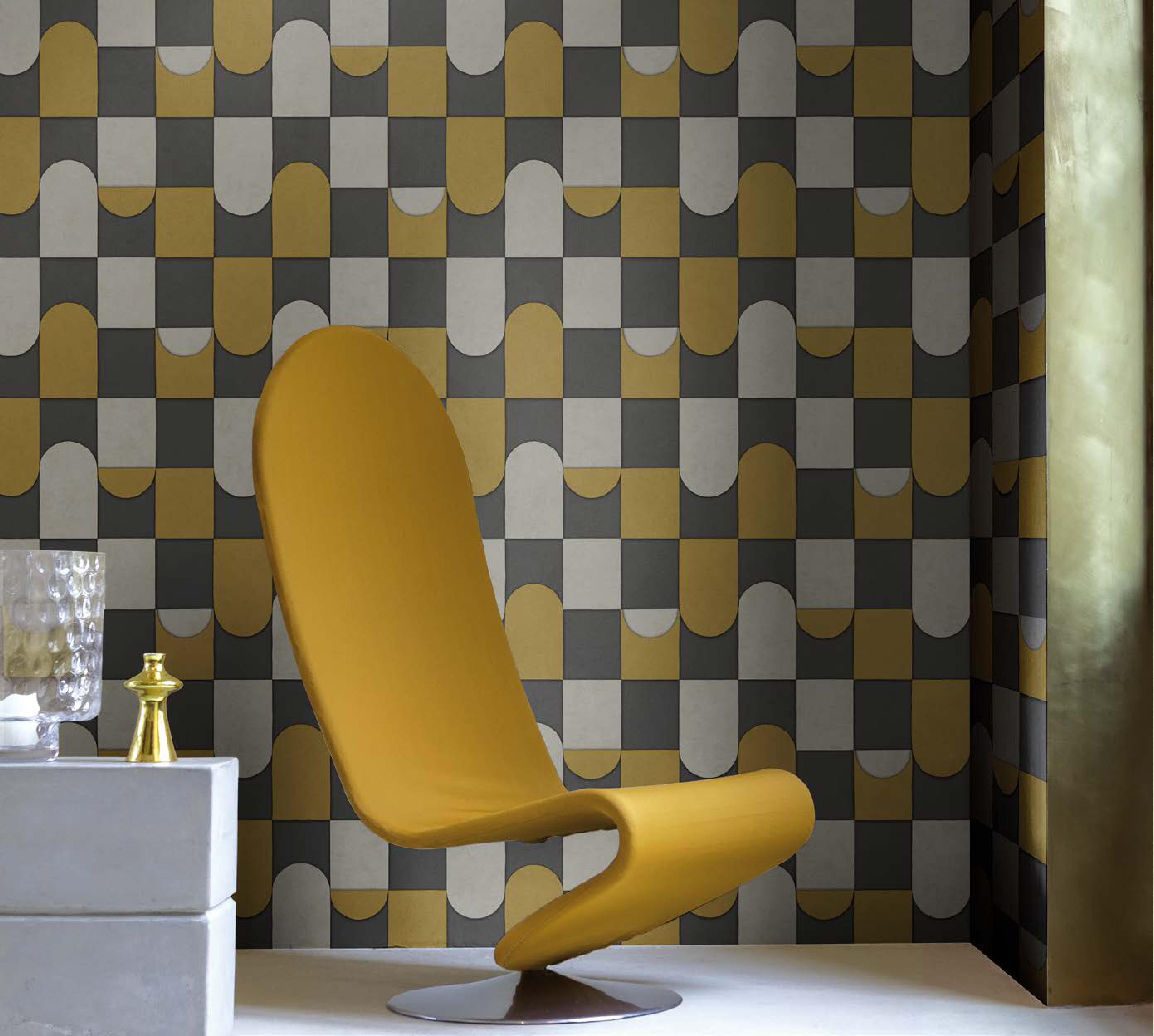 AF24551 | 10 Meter x 21 Inches Patterned Look Wallpaper - 57.37 Sq. Ft. | Minimum 15% wastage during installation