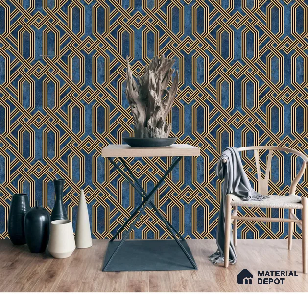 666117 | 10 Meter x 21 Inches Patterned Look Wallpaper - 57.37 Sq. Ft. | Minimum 15% wastage during installation