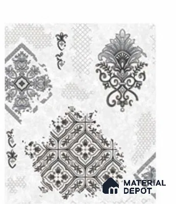 666119 | 10 Meter x 21 Inches Damask Look Wallpaper - 57.37 Sq. Ft. | Minimum 15% wastage during installation