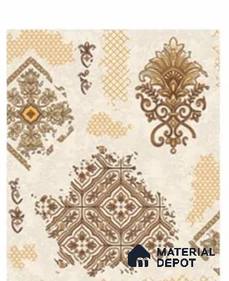 666121 | 10 Meter x 21 Inches Damask Look Wallpaper - 57.37 Sq. Ft. | Minimum 15% wastage during installation