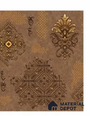 666123 | 10 Meter x 21 Inches Damask Look Wallpaper - 57.37 Sq. Ft. | Minimum 15% wastage during installation
