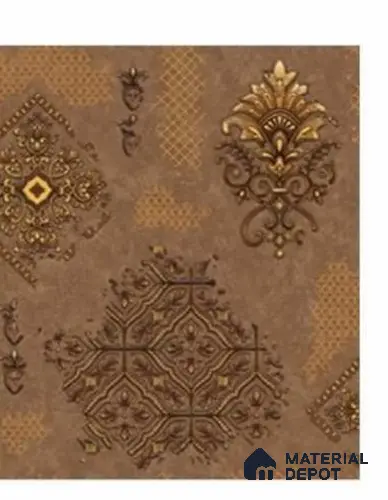 666123 | 10 Meter x 21 Inches Damask Look Wallpaper - 57.37 Sq. Ft. | Minimum 15% wastage during installation