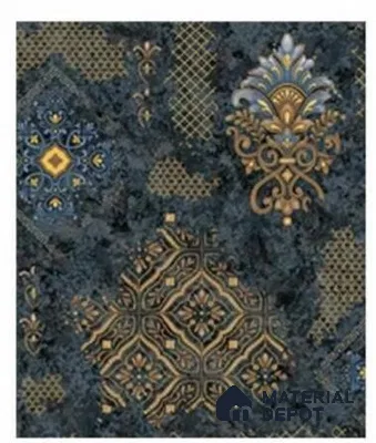 666124 | 10 Meter x 21 Inches Damask Look Wallpaper - 57.37 Sq. Ft. | Minimum 15% wastage during installation