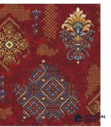 666125 | 10 Meter x 21 Inches Damask Look Wallpaper - 57.37 Sq. Ft. | Minimum 15% wastage during installation