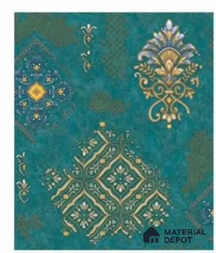 666126 | 10 Meter x 21 Inches Damask Look Wallpaper - 57.37 Sq. Ft. | Minimum 15% wastage during installation