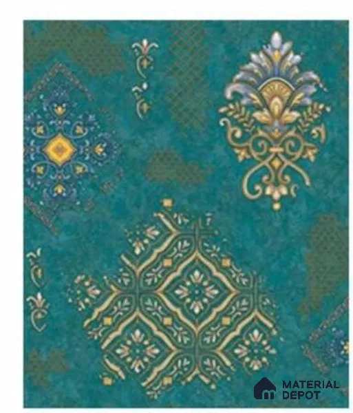 666126 | 10 Meter x 21 Inches Damask Look Wallpaper - 57.37 Sq. Ft. | Minimum 15% wastage during installation
