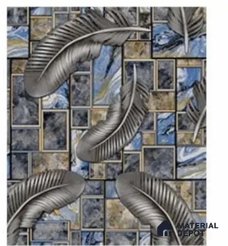 666127 | 10 Meter x 21 Inches Damask Look Wallpaper - 57.37 Sq. Ft. | Minimum 15% wastage during installation
