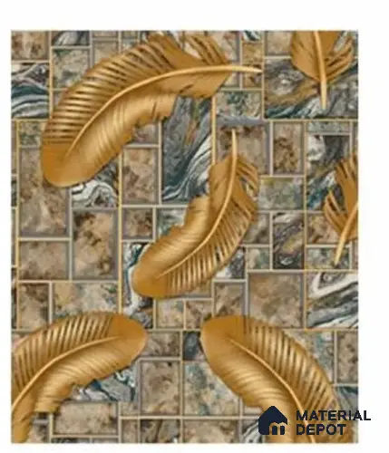 666129 | 10 Meter x 21 Inches Damask Look Wallpaper - 57.37 Sq. Ft. | Minimum 15% wastage during installation
