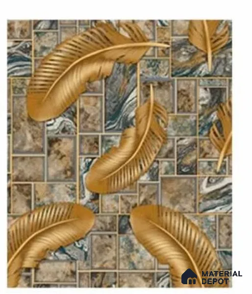 666129 | 10 Meter x 21 Inches Damask Look Wallpaper - 57.37 Sq. Ft. | Minimum 15% wastage during installation
