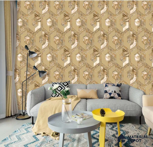 666136 | 10 Meter x 21 Inches Texture Look Wallpaper - 57.37 Sq. Ft. | Minimum 15% wastage during installation