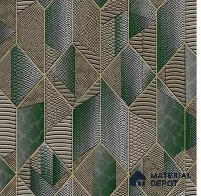 666143 | 10 Meter x 21 Inches Geometric Look Wallpaper - 57.37 Sq. Ft. | Minimum 15% wastage during installation