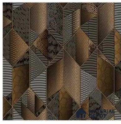 666144 | 10 Meter x 21 Inches Geometric Look Wallpaper - 57.37 Sq. Ft. | Minimum 15% wastage during installation