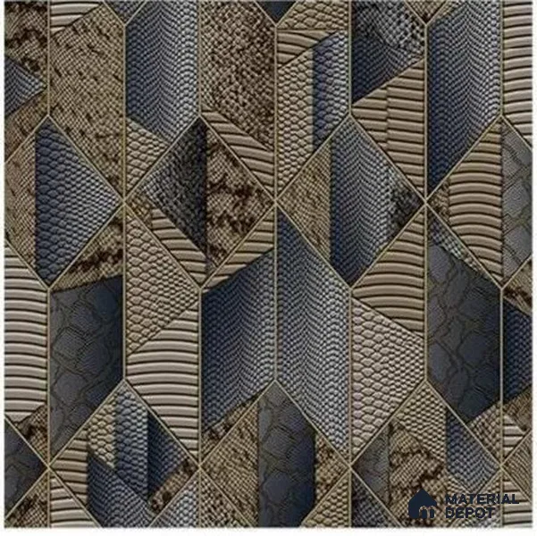 666145 | 10 Meter x 21 Inches Geometric Look Wallpaper - 57.37 Sq. Ft. | Minimum 15% wastage during installation