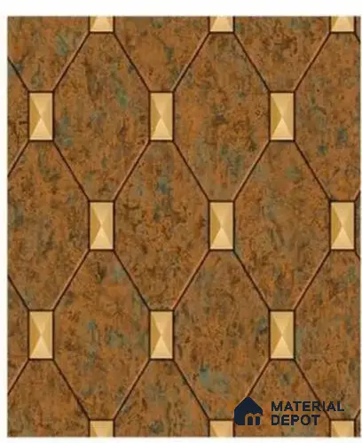 666146 | 10 Meter x 21 Inches Patterned Look Wallpaper - 57.37 Sq. Ft. | Minimum 15% wastage during installation