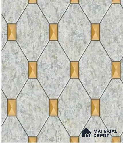 666147 | 10 Meter x 21 Inches Patterned Look Wallpaper - 57.37 Sq. Ft. | Minimum 15% wastage during installation