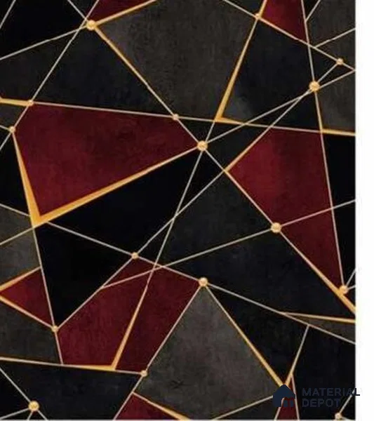 666149 | 10 Meter x 21 Inches Geometric Look Wallpaper - 57.37 Sq. Ft. | Minimum 15% wastage during installation