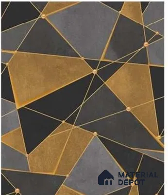 666150 | 10 Meter x 21 Inches Geometric Look Wallpaper - 57.37 Sq. Ft. | Minimum 15% wastage during installation