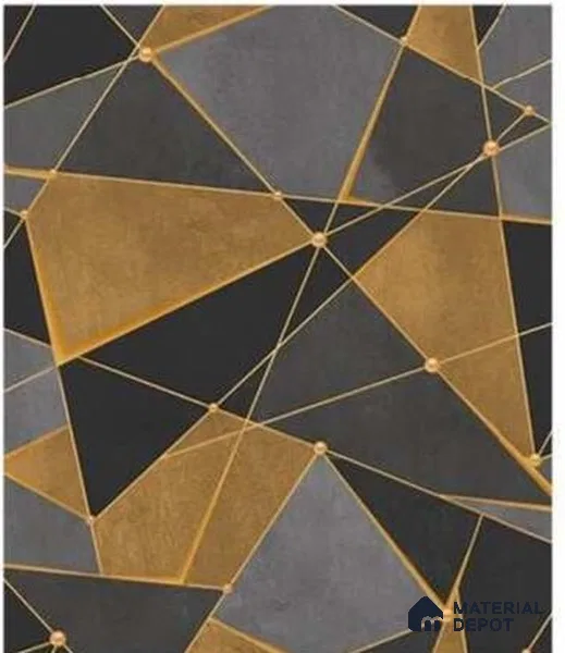 666150 | 10 Meter x 21 Inches Geometric Look Wallpaper - 57.37 Sq. Ft. | Minimum 15% wastage during installation
